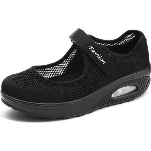 Womens Athletic Walking Shoes Fabric Breathable Slip On Sports Tennis Running Mesh Breathable Lightweight Sneakers