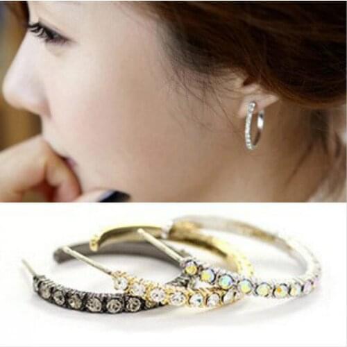 Korean version of the new fashion jewelry bohemian crystal earrings female elegant luxury earrings low price