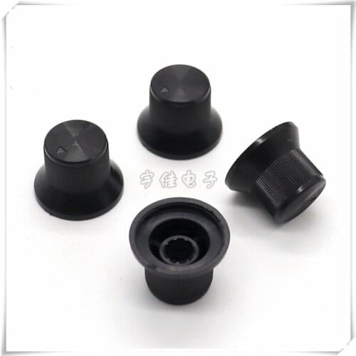 10 Piece 20*15MM plastic knob flower shaft potentiometer knob cap power amplifier volume adjustment switch knob