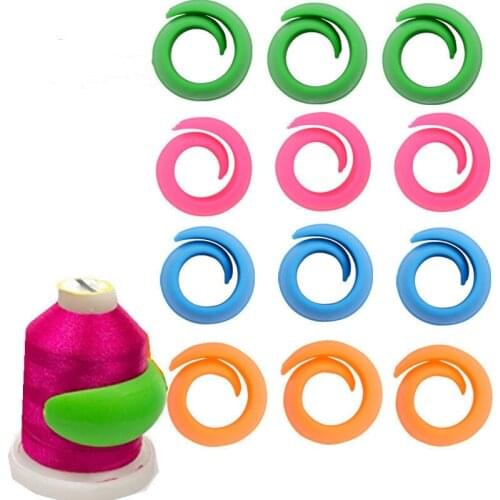 10Pcs Colorful Silicone Thread Spool Huggers Bobbin Clamps Organizer DIY Apparel Crafts Sewing Supplies Clips Accessories Tools