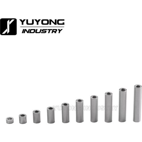 100pcs/lot M5*10*3mm/1/8"/6mm/1/4"mm/7mm/8mm/9mm/13.2mm/20mm/35mm/1-1/2"mm/40mm Aluminum Spacers for V/T-Slot C-Beam 3D printers