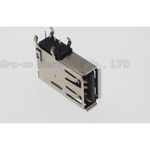 20pcs Commonly use side inserted vertical notebook USB interface 2.0 USB female socket A Type