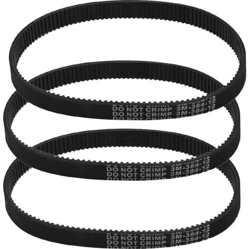 3Pcs -384-12 Drive Belt for Electric Bike E-Bike Scooter Motorcycle
