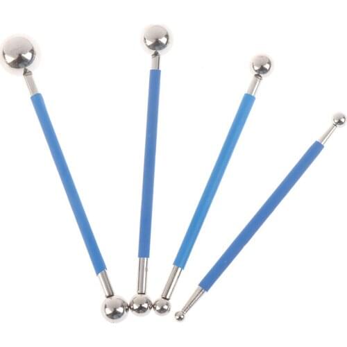 4pcs Double Stainless Steel Pressed Ball Tile Grout Tools Repairing Stick Scraping Tools Dropshipping