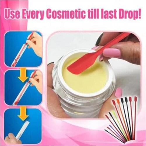4pcs Flexible Silicone Scraper Reusable Beauty Kitchen Safe Last Drop Spatula Face Mask Brush Beauty Tools Makeup Brushes