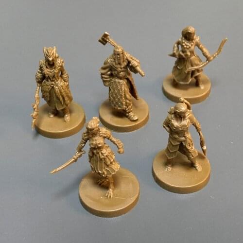 5PCS Banuk Survivor Nora Marksman Oseram Forgesmith Carja Warrior Miniatures Horizon Zero Dawn Board Game Models Game Piece RPG