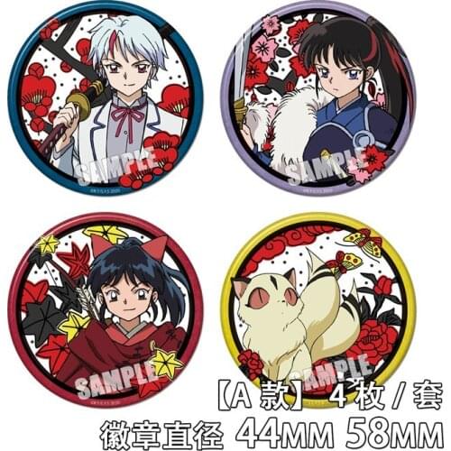 58mm Brooch Inuyasha Hanyo no Yashahime: Princess Half-Demon Acrylic Badges Icons Button