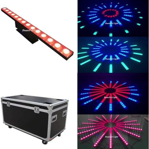 8pcs+Flightcase) Dj Equipment Led Beam Wash Dmx Ip20 Bar Pixel Wall Washer Light 14x3w