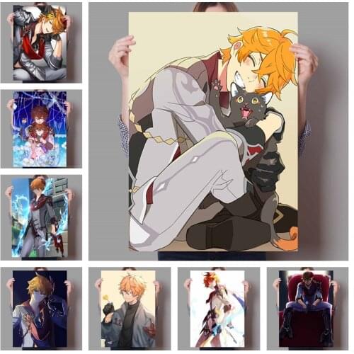 5D DIY Diamond Painting Japanese Anime Figure Genshin Impact Poster Diamond Embroidery Cross Stitch Kits Home Decoration Gift