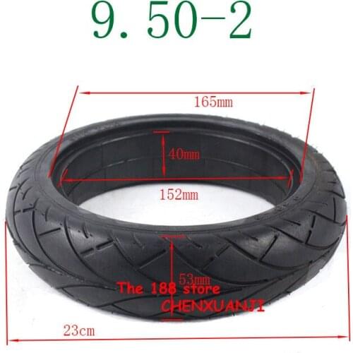 Free shipping 9.50''-2 Solid Tyre Scooter Replacement Tyre Electric Scooter Spare Airless Tire 9.50-2 Rubber Tire For Scoote