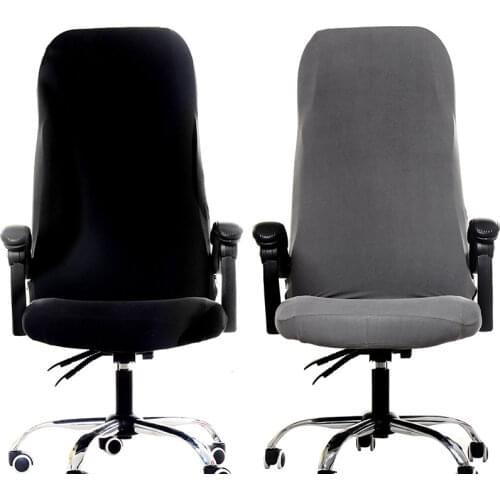 Chair Cover Spandex Stretch Office Chair Cover Computer Seat Covers For Chairs With Backrest Elastic Seat Slipcover S/M/L Sizes