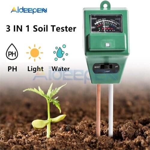 3 IN 1 Digital Soil Moisture Sunlight PH Meter Tester for Plants Flowers Acidity Growth Moisture Light Intensity Garden Tools