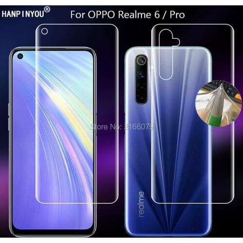 For Oppo Realme 6 Pro Realme6 Clear TPU / Matte Anti-Fingerprints Hydrogel Full Cover Soft Screen Protector Film For Realme 6