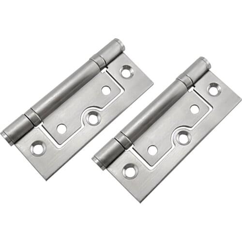 Two hinges, stainless steel mother hinges, 3 inch industrial small, for wardrobe doors, windows, cabinet furniture hardware