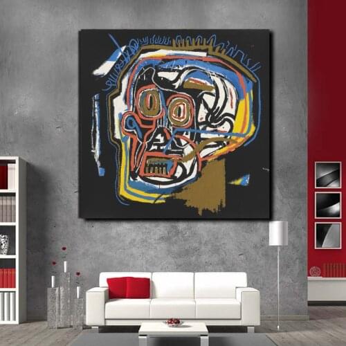 Untitled Head Street Graffiti Canvas Painting Print Living Room Home Decor Modern Wall Art Oil Painting Poster Salon Pictures