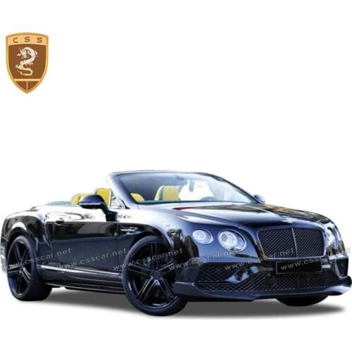 Real Carbon fiber Car body kits front bumper rear bumper side skirts rear wing spoiler For Bentley Continenta GT