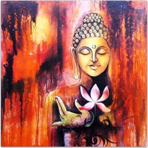 DONGMEI OILPAINTING hand painted oil painting High-grade original figure of Buddha painting pictures DM18041511