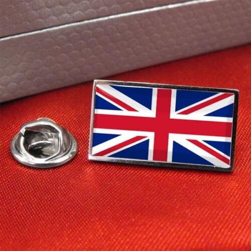 Custom metal badges low price UK United Kingdom Flag Lapel Pin Badge High quality customized metal badge flag lapel pin