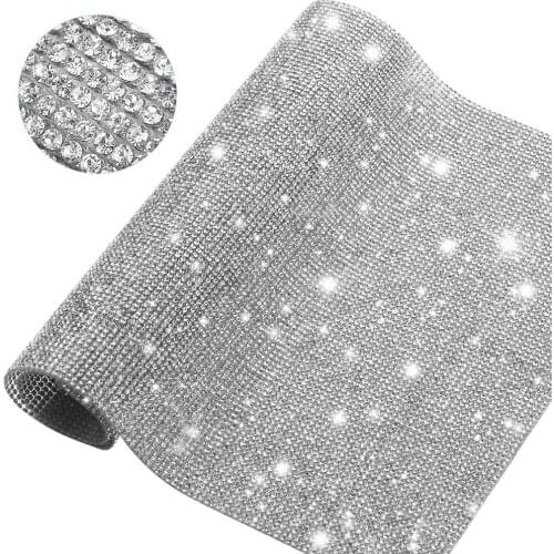 Crystal Decals Stickers Sheet Bling Rhinestone Docoration Trim Decals DIY Self adhesive Films for Laptop Phone Home Supplies