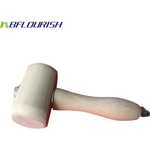 New Strengthen Wooden Material Leather Cutting Hammer Craft Stamping Tools Handmade Leather Craft DIY Hand Tool Durable 20 x9cm