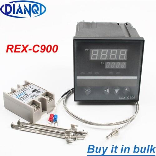 Temperature controller switch REX-C900 Rex C900 solid state relay SSR Output SSR Universal input K type Thermocouple 220V~240V