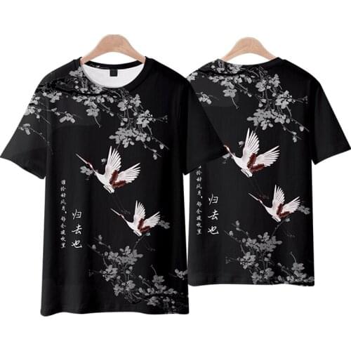 Anime Cosplay 3D Print Cartoon Animal crane Casual Breathable T-Shirt Tee T Shirt Top