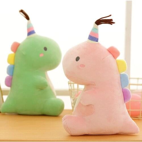 Lovely Dinosaur Plush Toys Super Soft Cartoon Stuffed Animal Dino Dolls For Kids Baby Hug Doll Sleep Pillow Home Decor