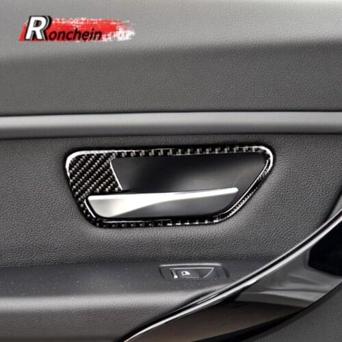RONCHEIN Carbon Fiber Interior Trim Decoration Sticker for BMW F30 F34 F33 F32 F36 3/4 Series 3GT Interior Mouldings Fit for BMW