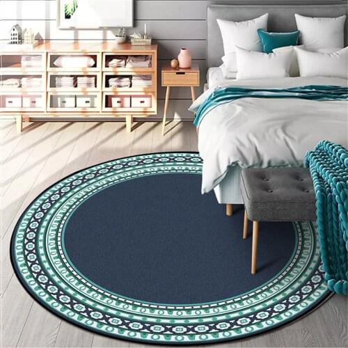 Blue Carpets for Living Room Non-slip Polyester Bedroom Decor Carpet Floor Mat Area Rug Large Alfombras