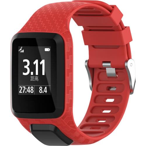 Replacement Silicone Band Watch Strap Wristband Bracelet For TomTom Runner 2 / 3 Spark/3 Sport GPS Smart Watch Accessories