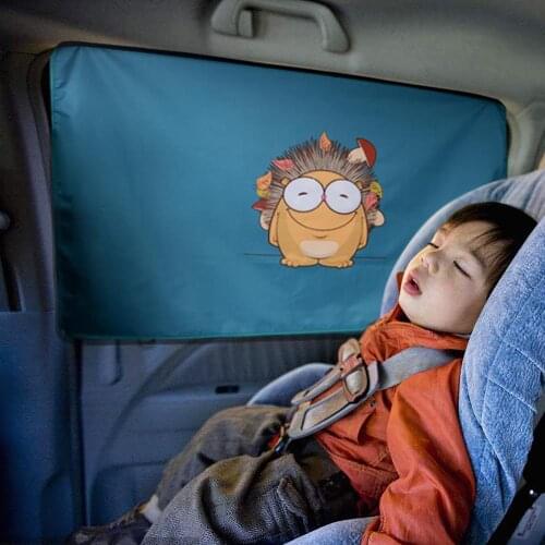 Car Side Window Sunshade Cartoon Patterned Auto Sun Shades Protector Summer Foldable Car Cover for Baby Child Kids Car Styling