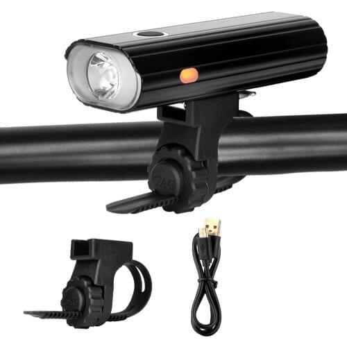 LED USB Rechargeable Built-in Battery Bike Light Front Bicycle Head lights Waterproof