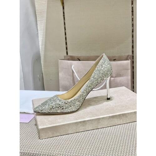 High Quality Silk/Genuine Leather Womens Shoes Classic Fashion Luxury Brand Designed Solid Wedding Mature Womens Heels