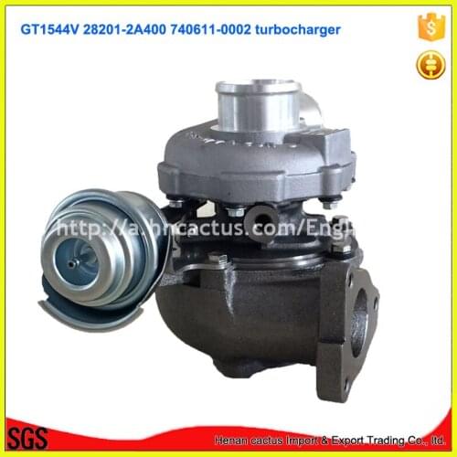 GT1544V turbocharger 740611-0002 28201-2A400 782403-5001S 740611-5002S turbo for HYUNDAI Matrix U1.5L D 102HP 1.5L Euro3