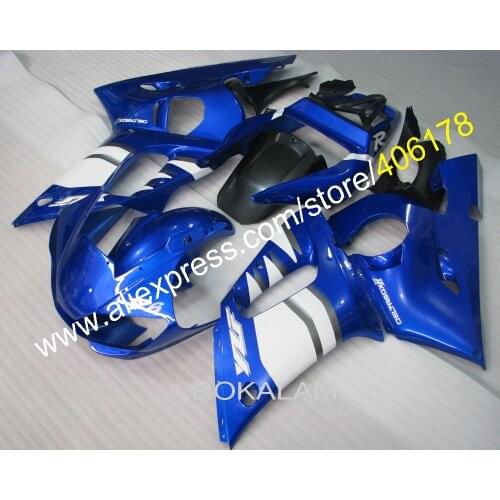 YZF600 R6 98-02 Body Kit For Yamaha YZF-R6 1998-2002 Blue White Black Bodywork Fairing (Injection Molding)