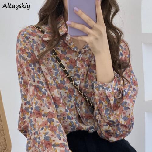 Shirts Women Floral Friends Sweet Lovely Elegant Plus Size 5XL Leisure Chic Korean Cozy Summer Holiday French Newest Fashion Top