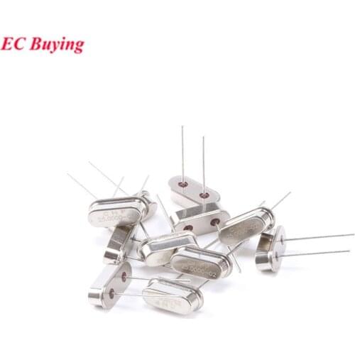 10pcs/lot Crystal Oscillator 25MHz 25 MHz 25M Hz Mini Passive Resonator Quartz HC-49S