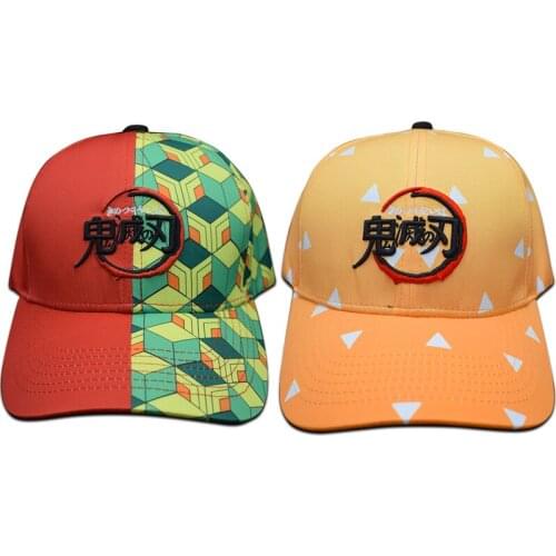 2Kinds Demon Slayer Tomioka Giyuu Agatsuma Zenitsu Cotton Hat Cosplay Summer Baseball Cap