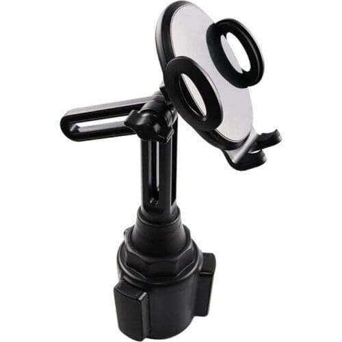 A 360° Car Water Cup Holder Cradle Mount Angle Telescopic Adjustable Mobile Phone Stand Bracket for Smart Cellphones Device