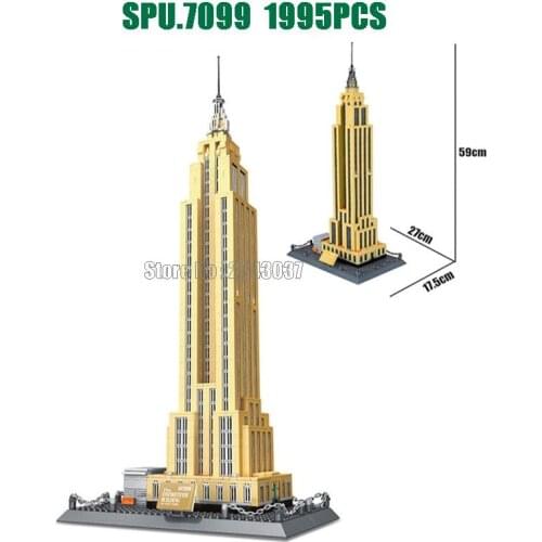 5212 1995pcs Us World Famous Architecture Empire State Building Of New York Building Blocks Toy