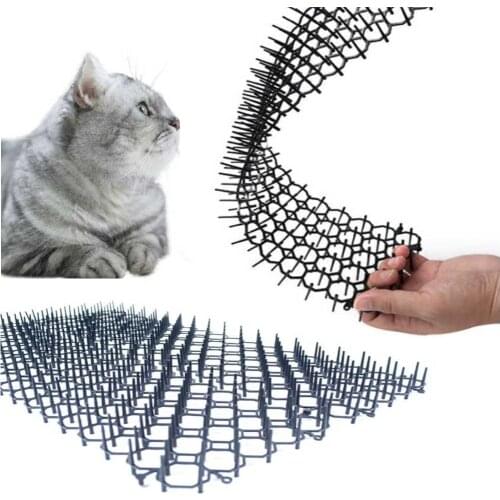 8/16PCS Garden Cat Scat Mats Repellent Mat Prickle Strip Deterrent Spike Dig Stop Cat Portable Safe Anti-Cat Dog Garden Supplies