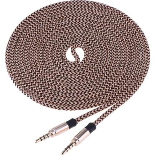 3M 3.5mm Male To 3.5mm Male AUX Wire Auxiliary Stereo Weaving Audio Cable for Smart Phone CD Player Speaker MP3 MP4 Audio Cable