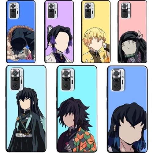 Anime Demon Slayer Rengoku Kyoujurou Phone Case For Xiaomi Redmi Note 10 8 9 Pro Note 8T 9S Coque For Redmi 9C 9T K40 7A 8A 9A