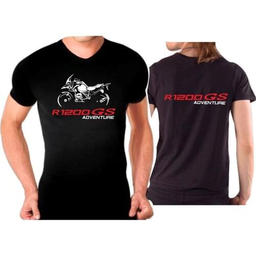 100% Cotton Geek Family Top Tee T-shirt for Bike R1200GS Adventure Tshirt Motorcycle R 1200 GS Moto