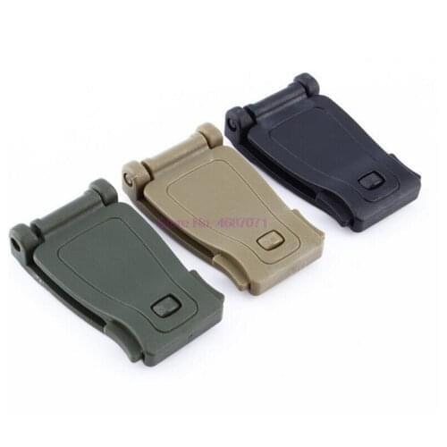 By DHL 2000pcs Buckle bushcraft kit Connect molle attach Strap link Tactical Backpack Bag Webbing Belt Clip Clasp Outdoor Camp