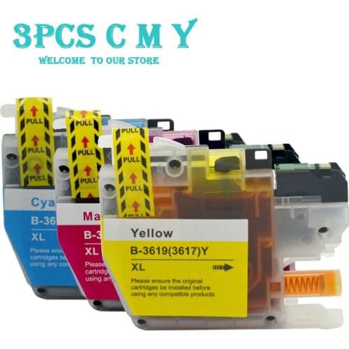 3 LuoCai LC3619 Compatible ink cartridges for brother LC3619XL MFC-J2330DW MFC-J2730DW MFC-J3530DW MFCJ-3930DW printer LC3619 XL