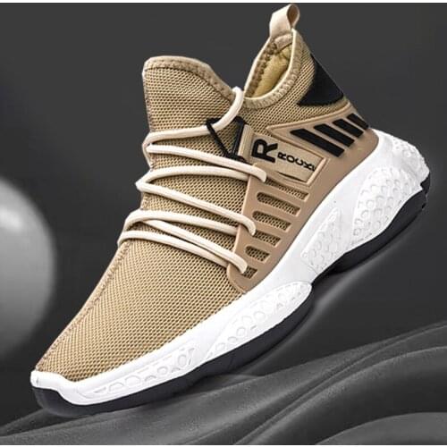 Men Fashion Cheap Sneakers Breathable Casual Shoes Orange Sole Mesh Lightweight Weaving Five Stripe Trainers zapatillas hombre