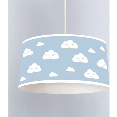 Lamp For Kids Bedrooms Light Chandelier for Living Room Childrens Room Happy Cloud Light Blue White Model 019