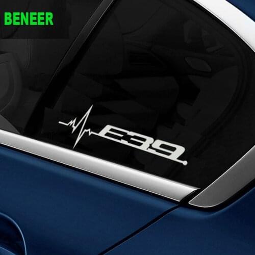 M power performance E28 E34 E39 E60 E61 LOGO car windows sticker Car sticker for BMW 5 series 520i 525i 530i 535i