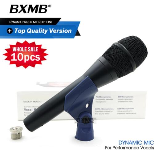 10pcs/lot Top Quality KSM Professional Live Vocals KSM9HS Dynamic Wired Microphone Karaoke Super-Cardioid Podcast Microfono Mic